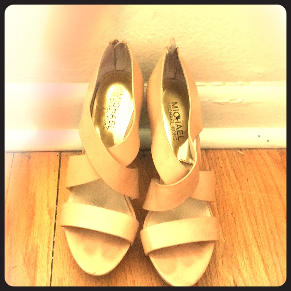 Michael kors open toed heels